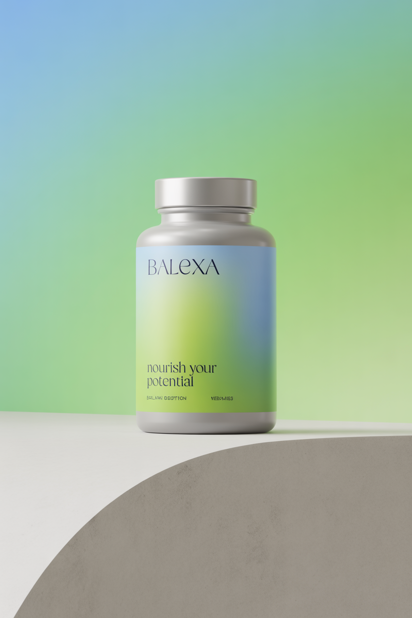 Balexa balanced complex supplement packaging